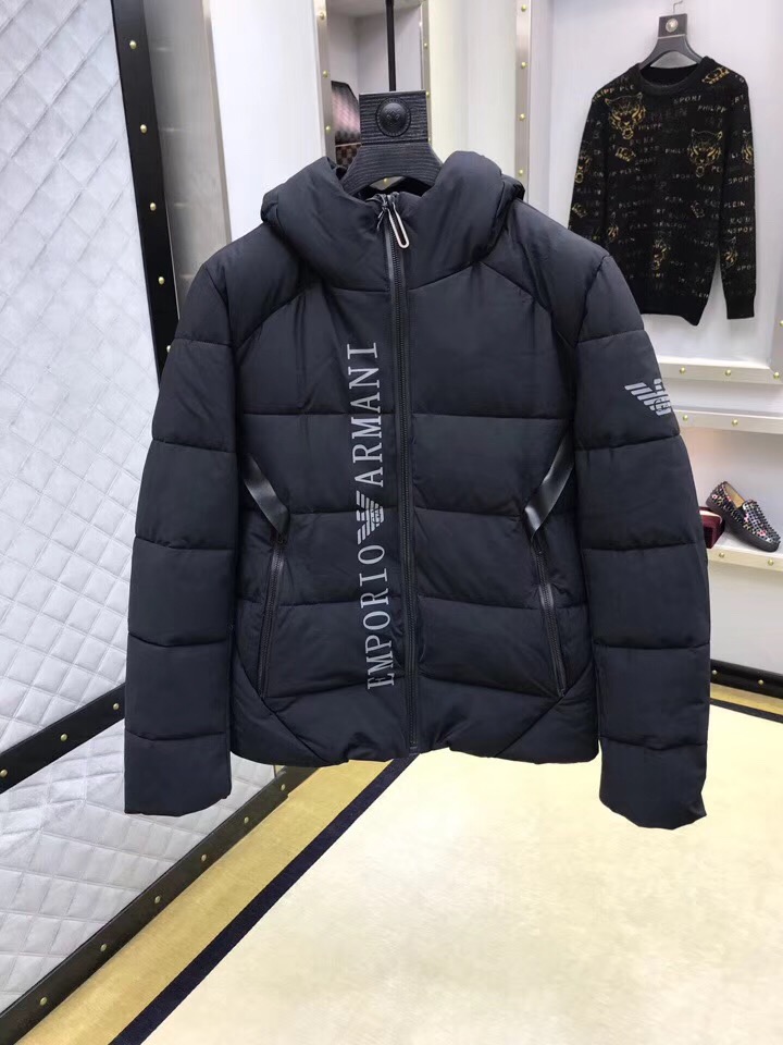 阿玛尼 2018秋冬系列最新款羽绒棉服 棉衣外套 纯原单外贸公司流出