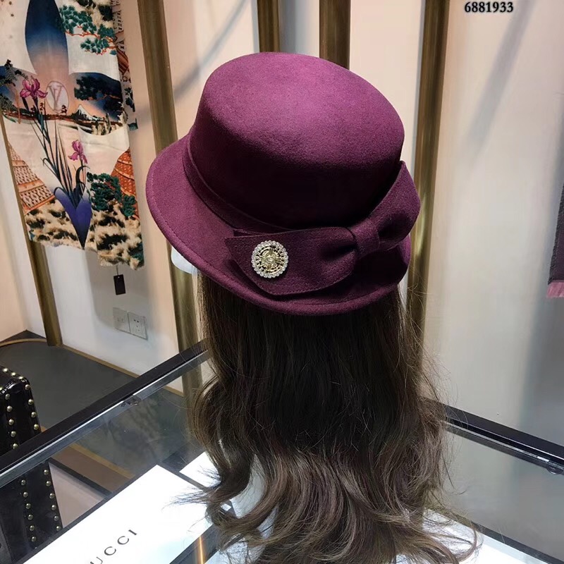 香奈儿CHANEL2018专柜新款羊绒礼帽 款型设计非常完美