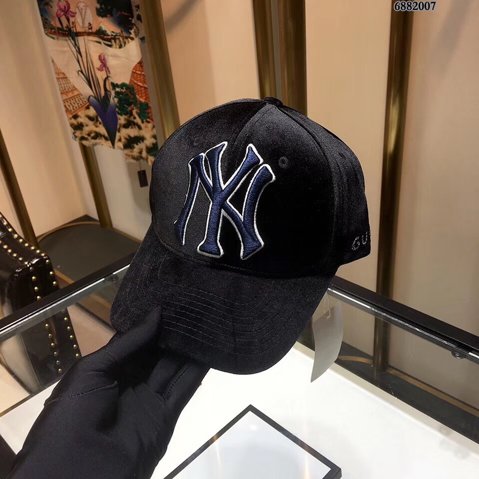 2018官网同步款，新Ny与Gucci合作款，奢侈品原单帽子