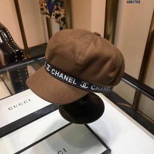 【CHANEL香奈儿】2018新款贝雷帽 咖色 6881702