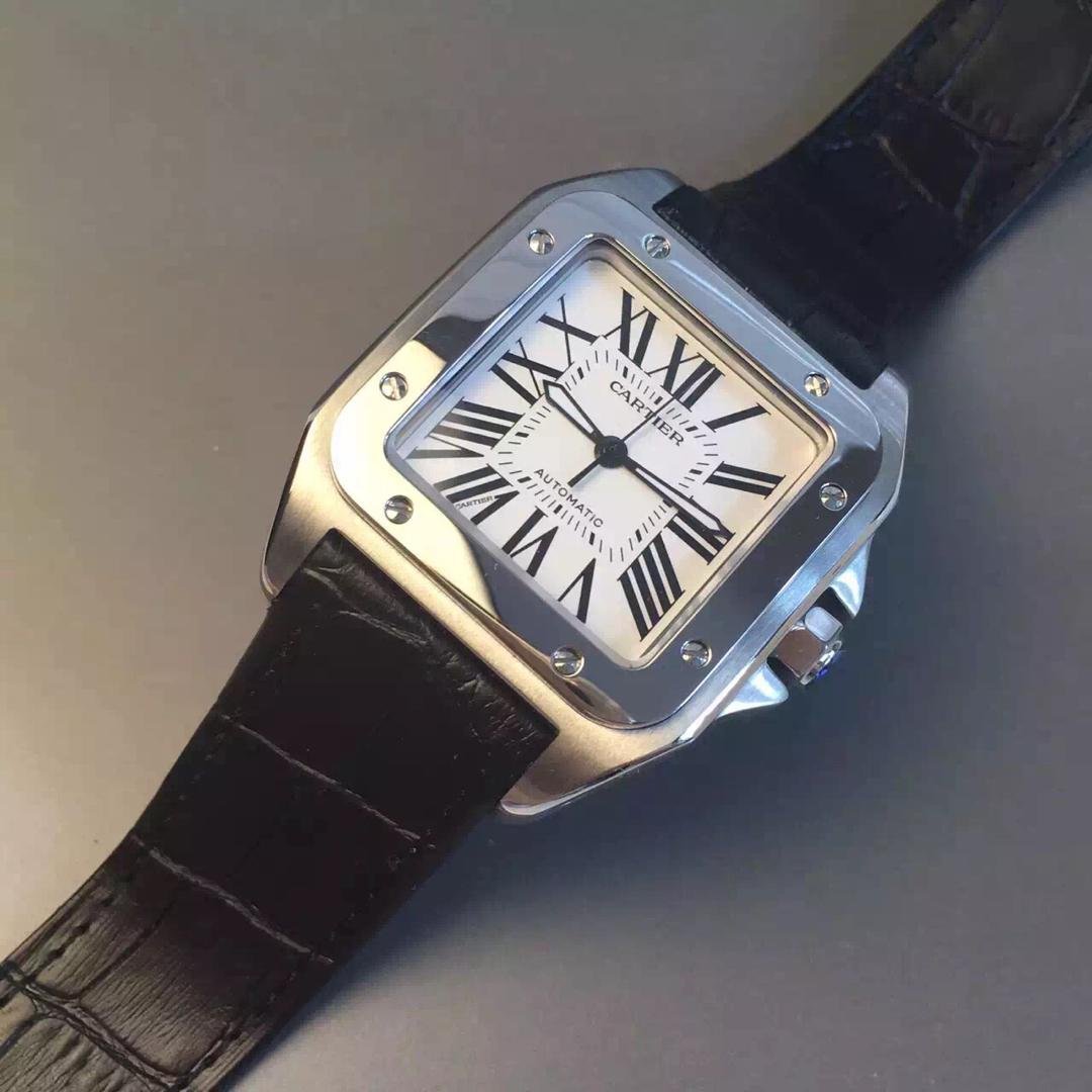 V7 卡地亚 桑托斯 W20078Y1银色 原表开模 手表