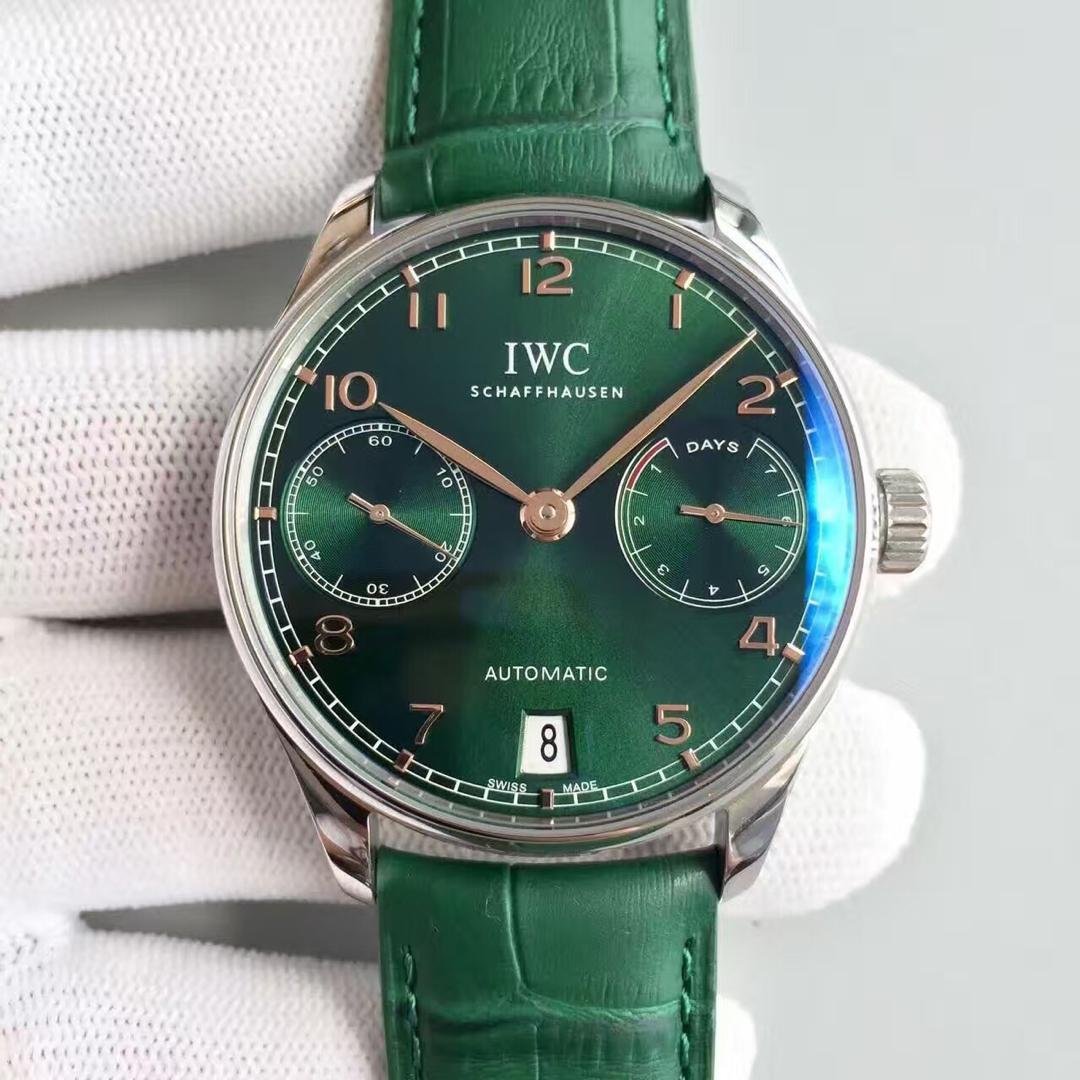 YL新品 绿 IWC-万国 葡七V3版 特制CAL51011 手表
