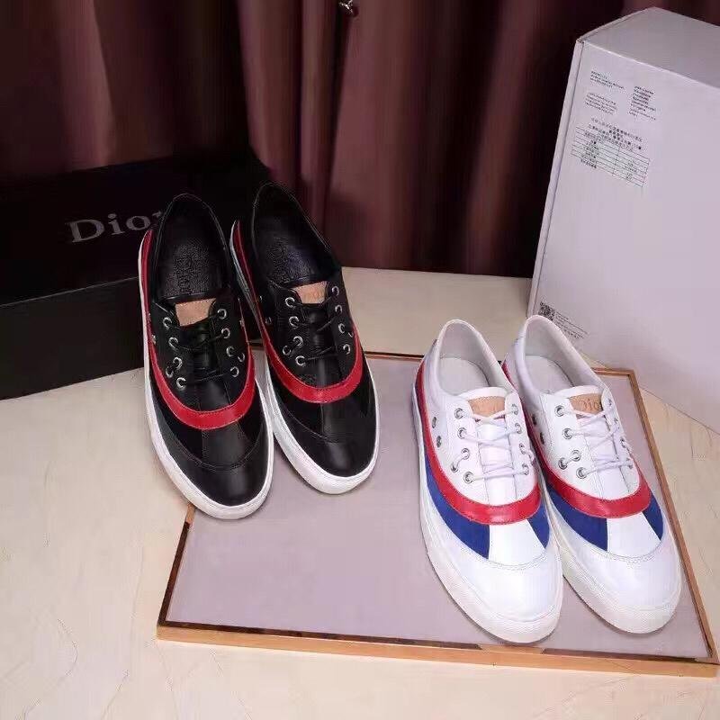 ｛Dior｝2016秋冬新品上市 潮鞋设计 独特一道杠男士板鞋