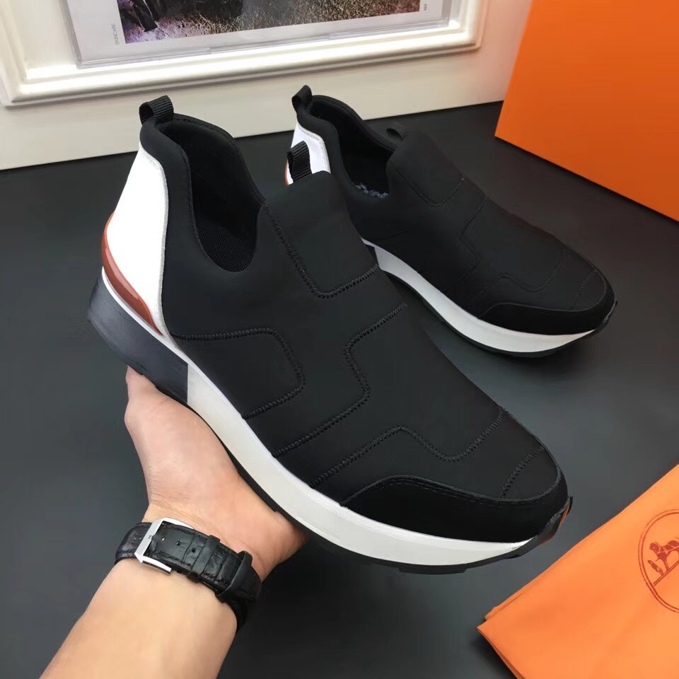 ｛爱马仕｝2018春秋新款 同步 黑色运动鞋