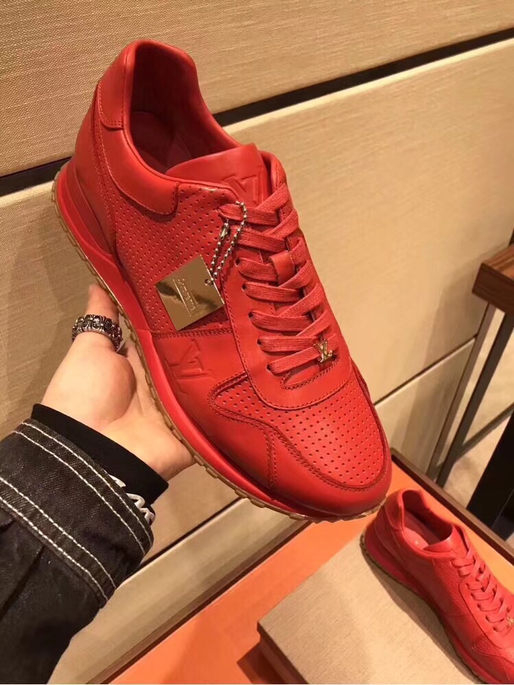  ｛LV｝男士2018同步发售男士运动鞋 红色