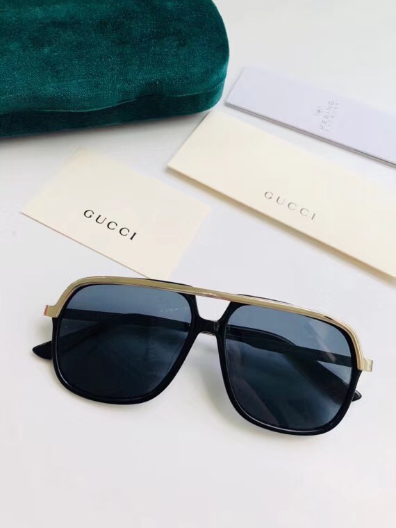 Gucci  原单品质太阳镜 简约方框 质感时尚