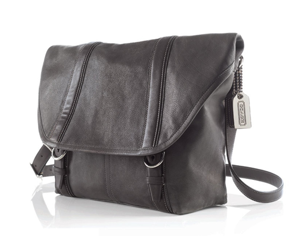 WASHED LEATHER HARRISON COURIER BAG