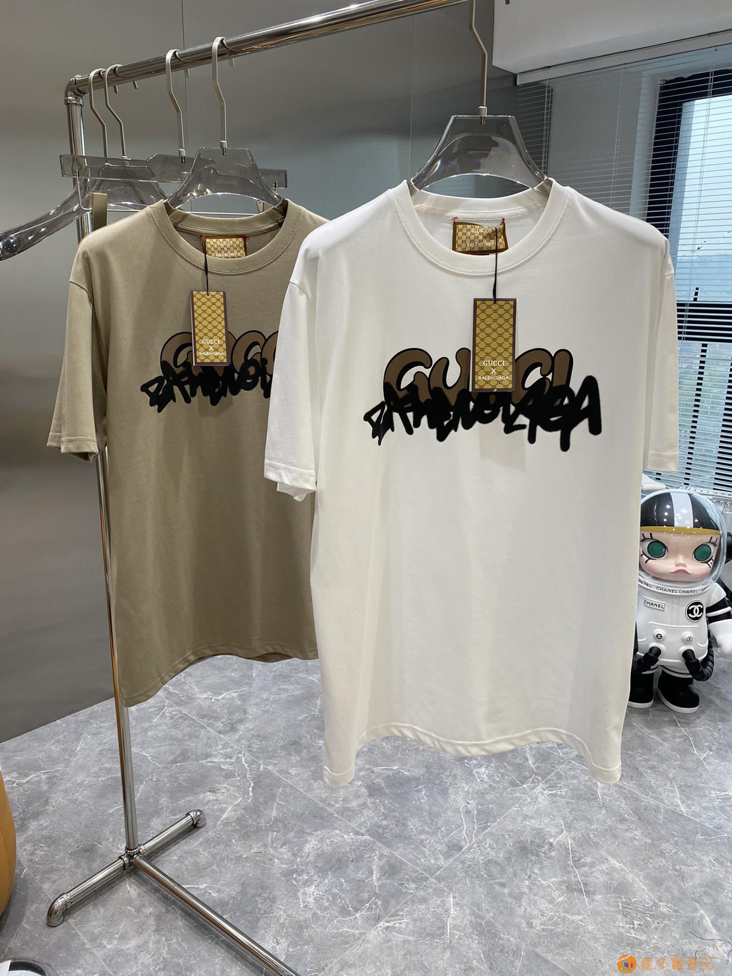 New 古奇春夏圆领短袖T恤,意大利原厂订单渠道,极具个性高