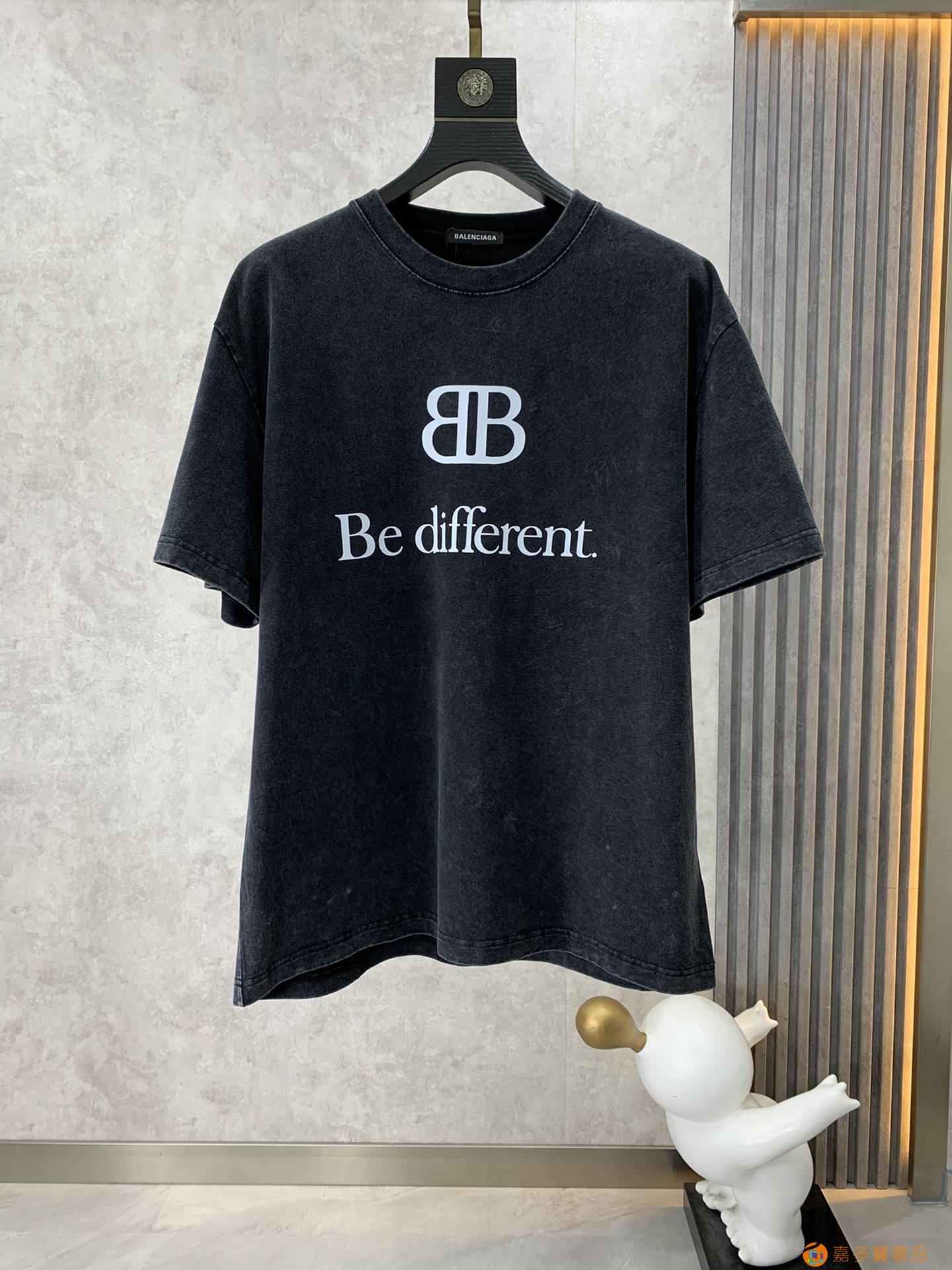 Balenciaga 巴黎世家 SS 字母标识宽松版短袖T恤