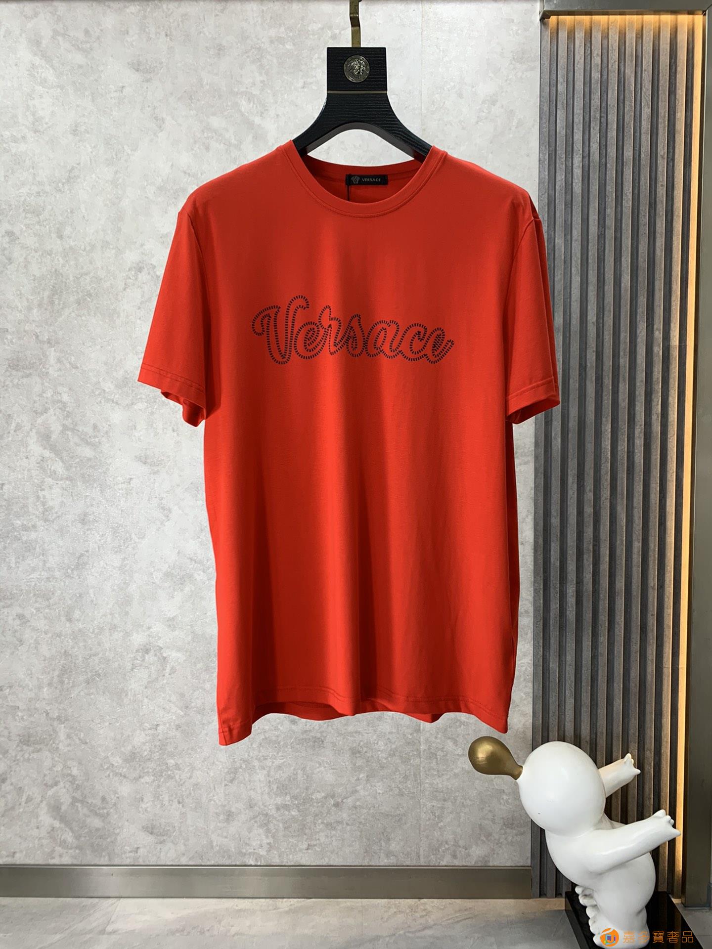 Versace 范思哲 SS 字母标识短袖T恤,简洁大气一向