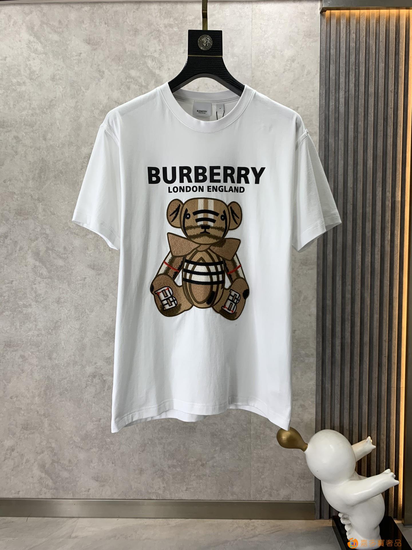 Burberry 巴宝莉 SS 字母标识宽松版短袖T恤,简洁