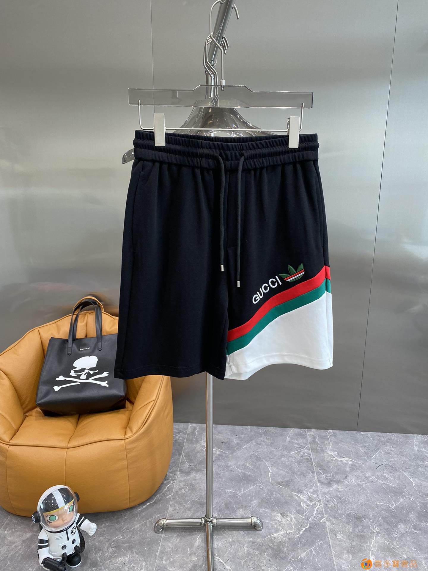 New 古奇ss夏季新款 标识休闲短裤,高端版本!