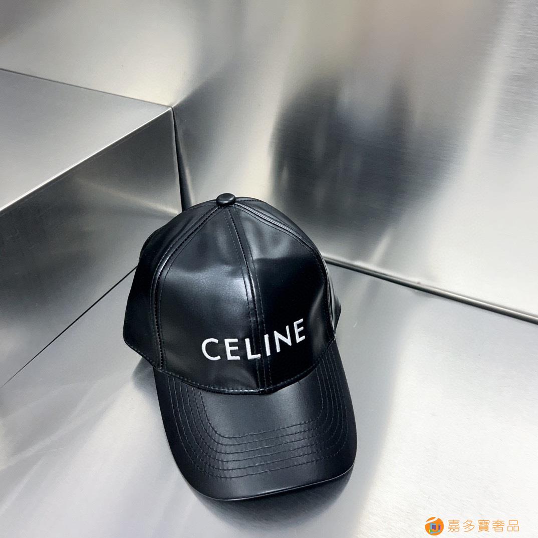 跑量得Celine专柜同款皮革棒球帽,原版开模定制,完美流畅
