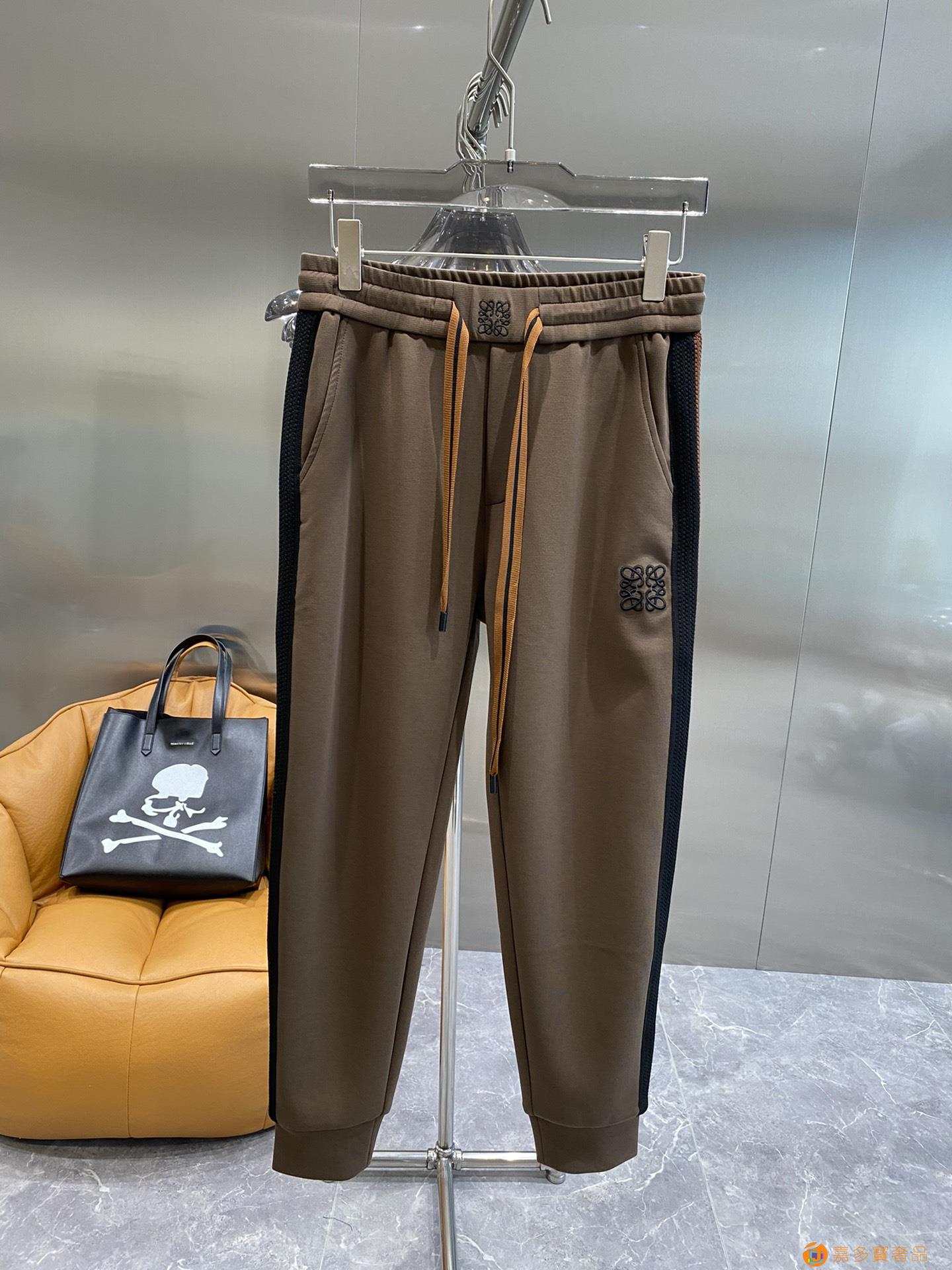 New罗意威秋冬新品休闲裤,官网同步发售,裤身工艺设计,进口